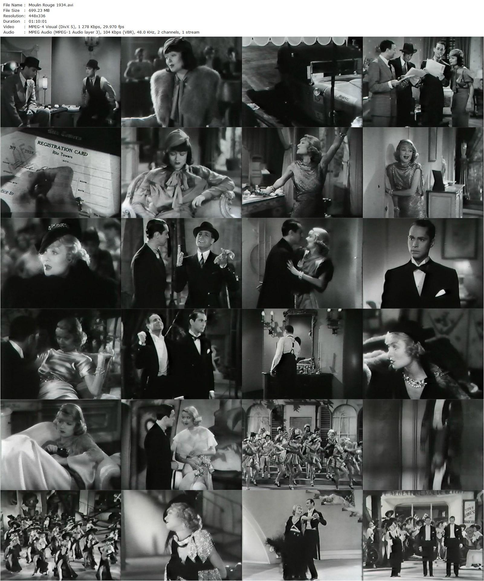 Moulin Rouge (1934) Sidney Lanfield, Constance Bennett, Franchot Tone, Tullio Carminati-poster