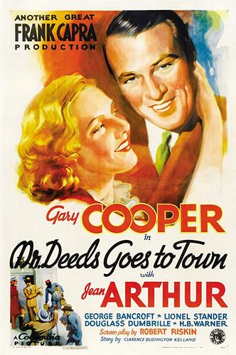 Mr. Deeds Goes to Town (1936) Frank Capra, Gary Cooper, Jean Arthur, George Bancroft
