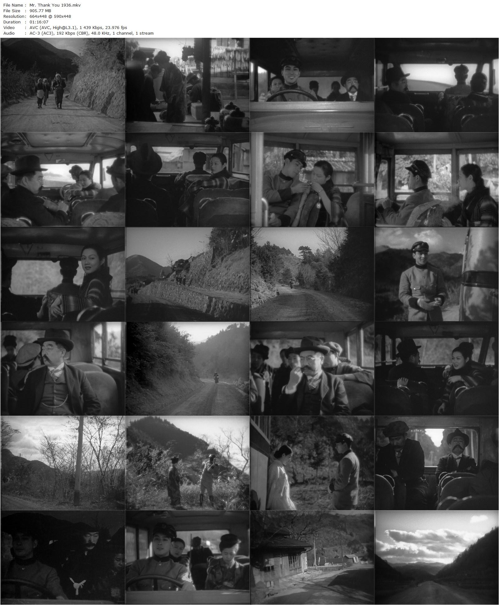 Mr. Thank You (1936) Hiroshi Shimizu, Ken Uehara, Ryuji Ishiyama, Einosuke Naka-poster