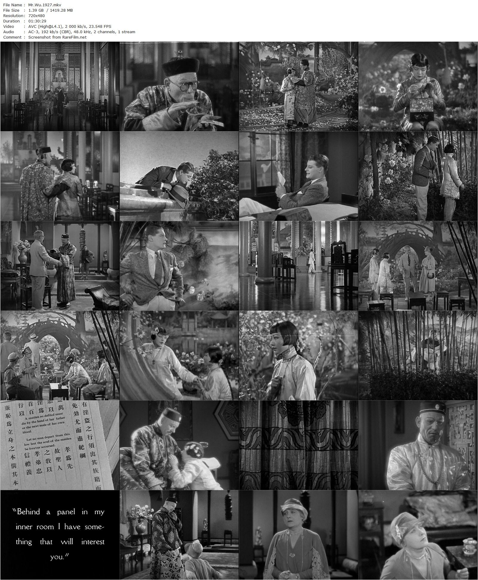 Mr. Wu (1927) William Nigh, Lon Chaney, Louise Dresser, Renée Adorée-poster