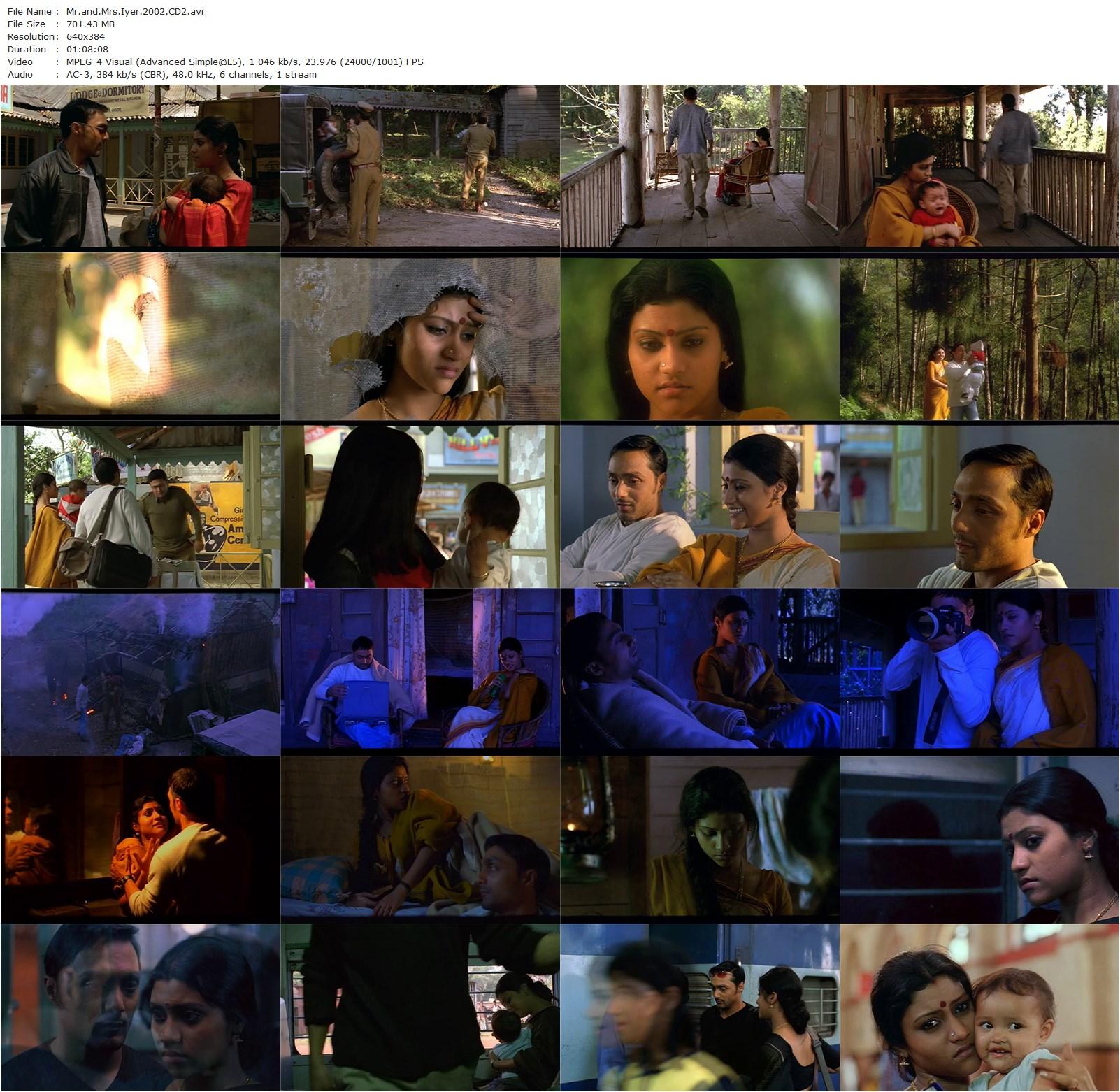 Mr. and Mrs. Iyer (2002) Aparna Sen, Rahul Bose, Konkona Sen Sharma, Bhisham Sahni-poster