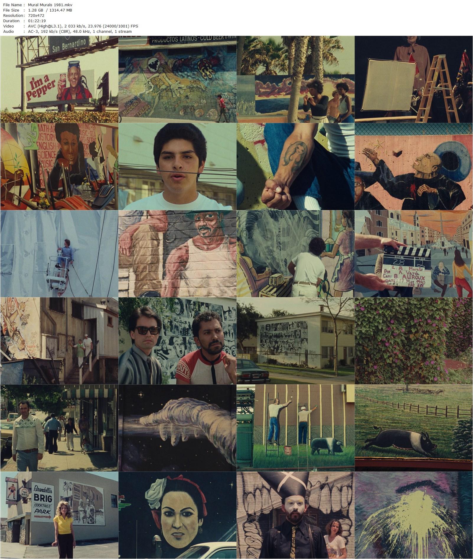 Mural Murals AKA Mur murs (1981) Agnès Varda, Juliet Berto, Judy Baca-poster