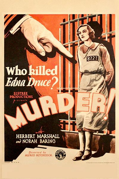 Murder! (1930) Alfred Hitchcock, Herbert Marshall, Norah Baring, Phyllis Konstam, Crime, Mystery, Thriller