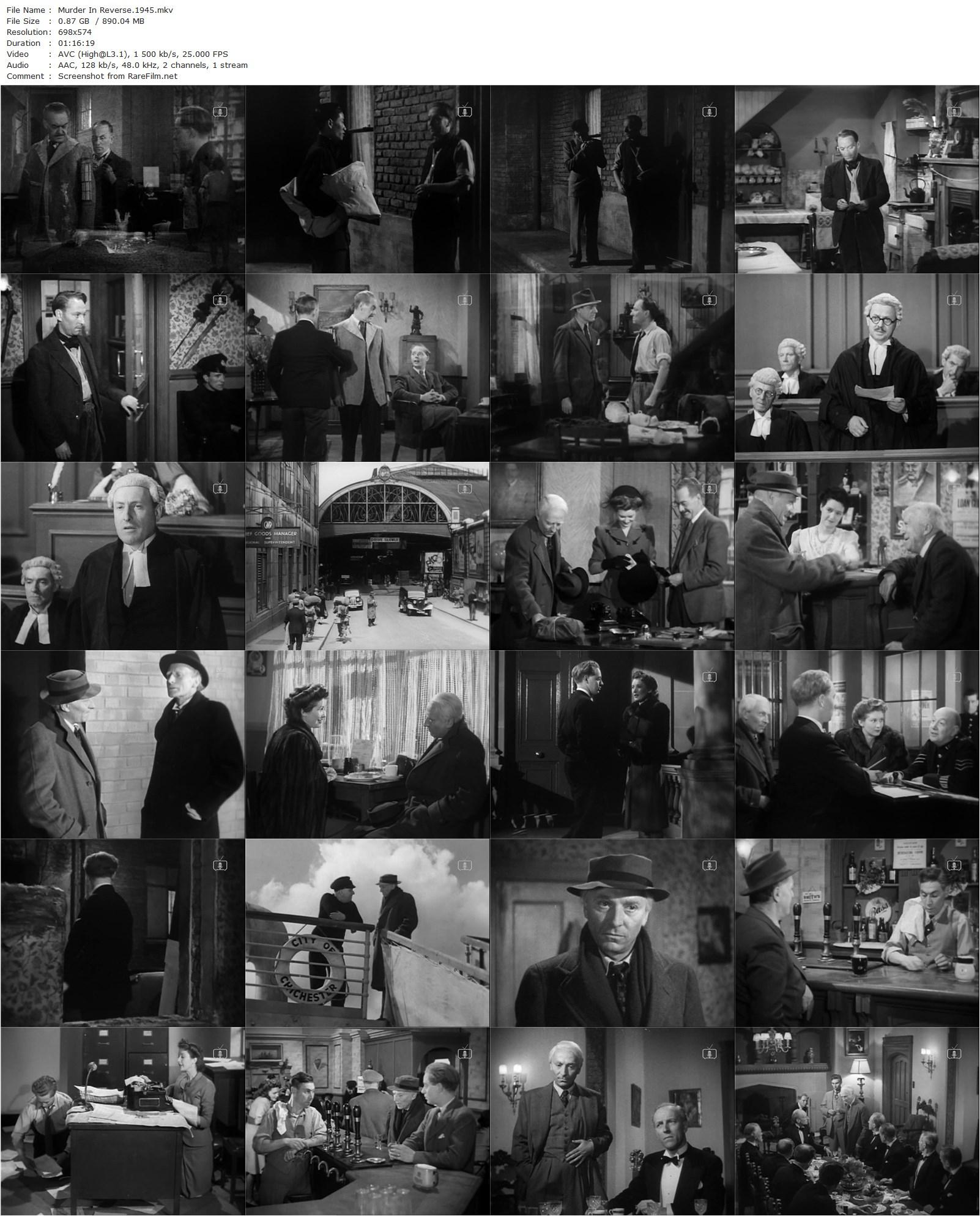 Murder in Reverse? (1945) Montgomery Tully, William Hartnell, Jimmy Hanley, Chili Bouchier-poster