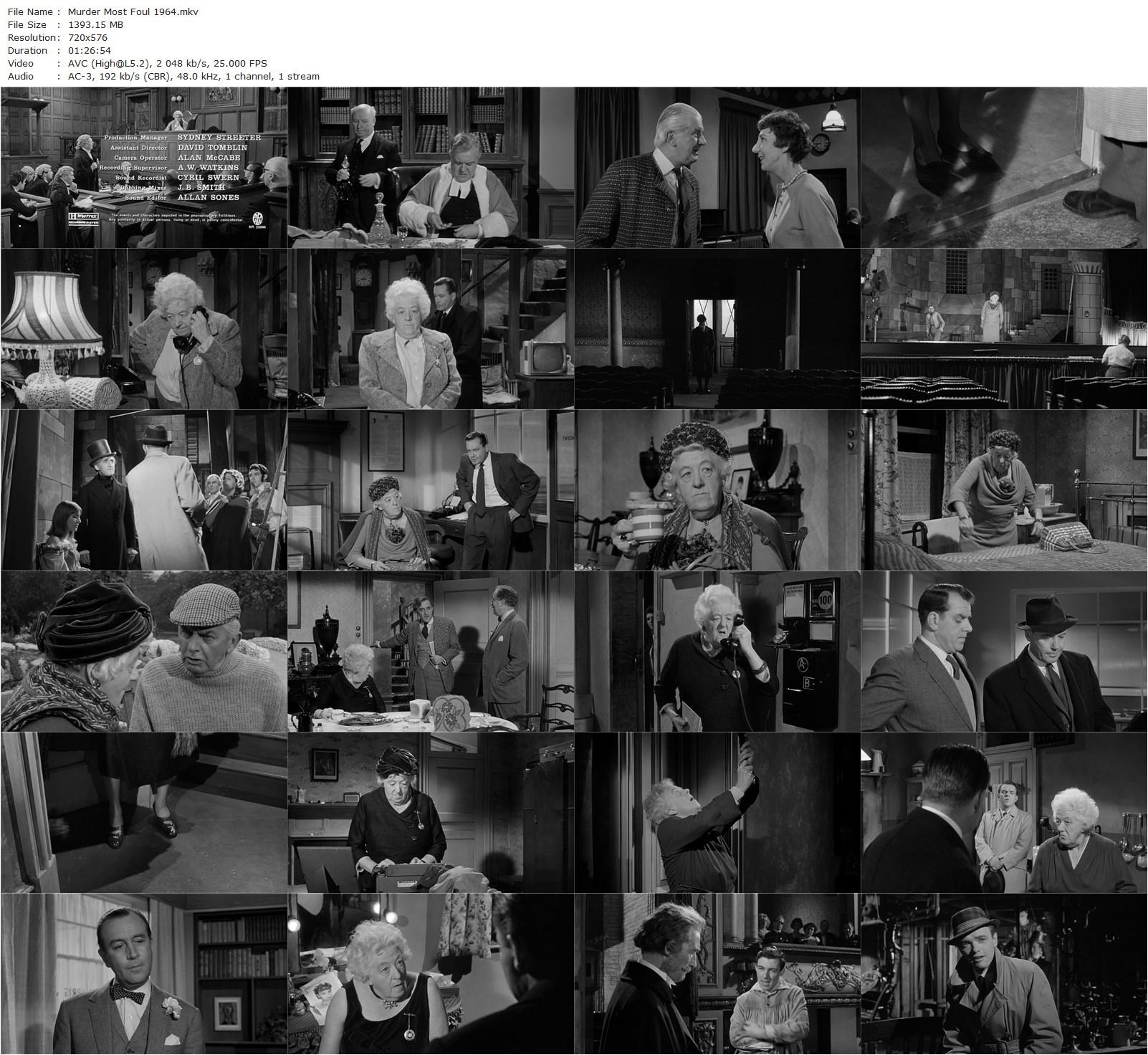 Murder Most Foul (1964) George Pollock, Margaret Rutherford, Ron Moody, Charles ‘Bud’ Tingwell-poster