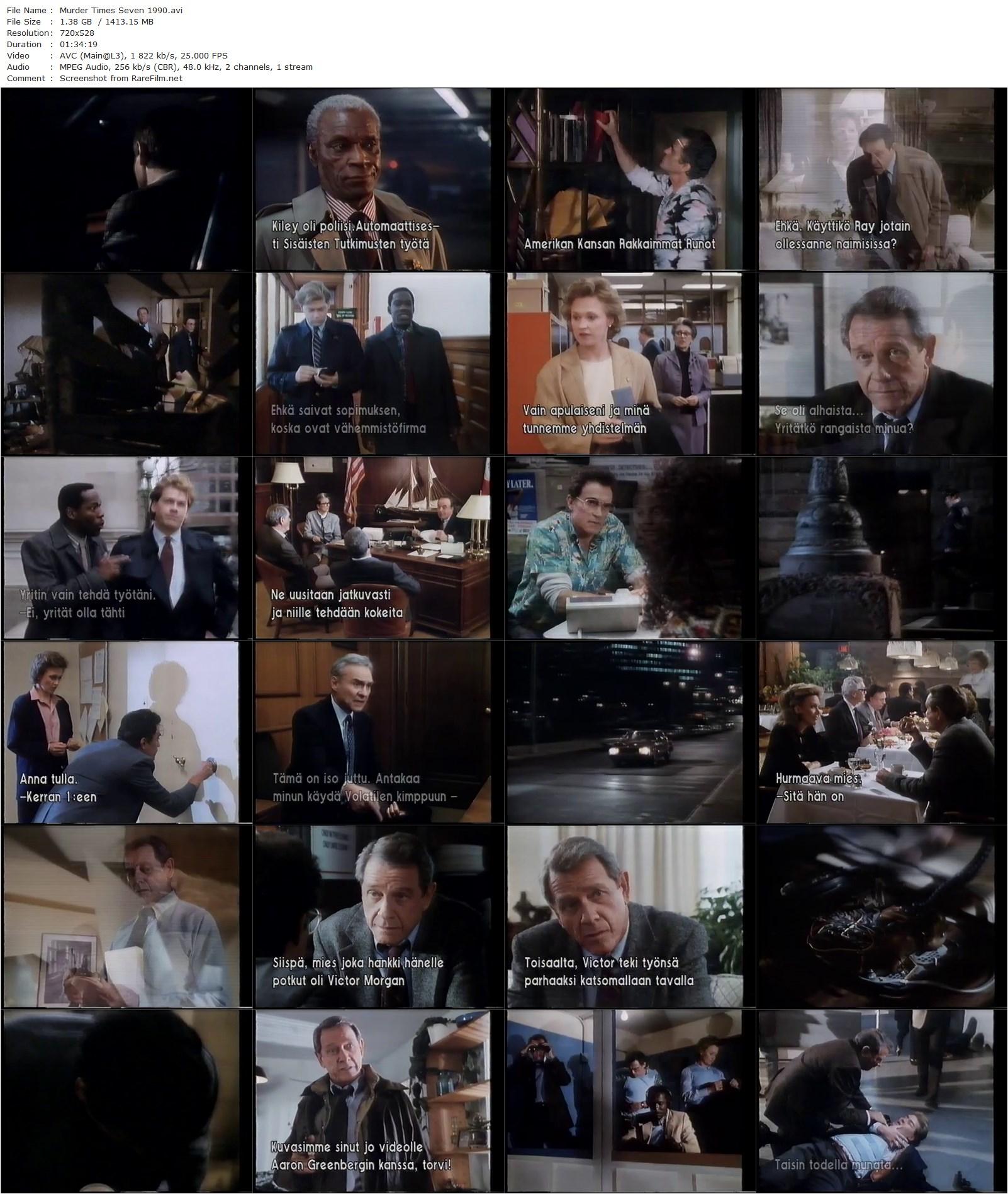 Murder Times Seven (1990) Jud Taylor-poster