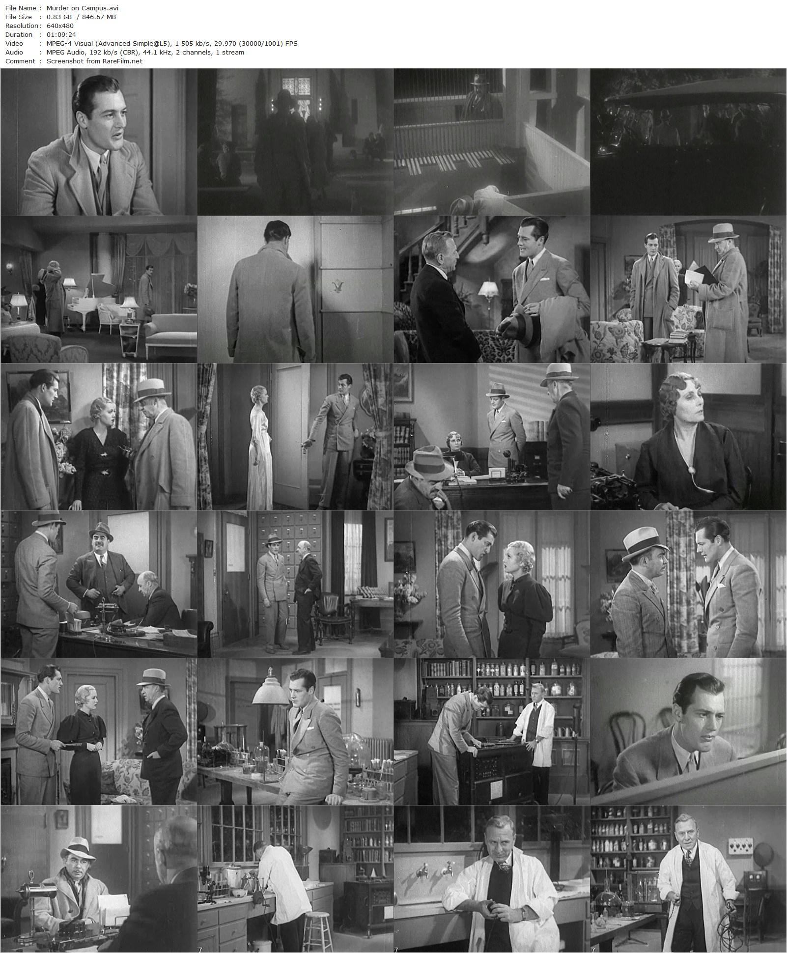 Murder on the Campus (1933) Richard Thorpe, Shirley Grey, Charles Starrett, J. Farrell MacDonald-poster