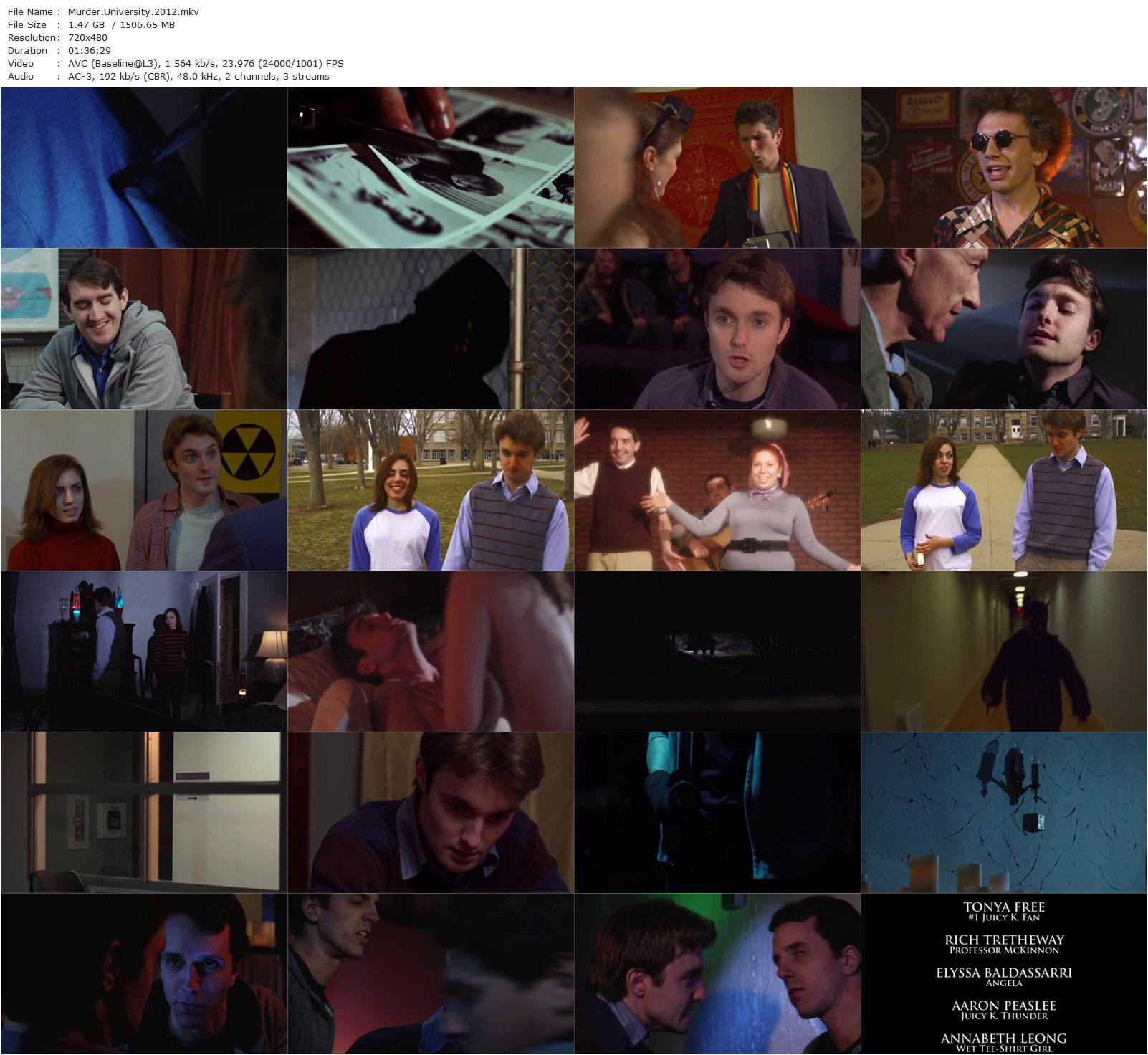 Murder University (2012) Richard Griffin, Samantha Acampora, David Adams Murphy, Dave Almeida-poster