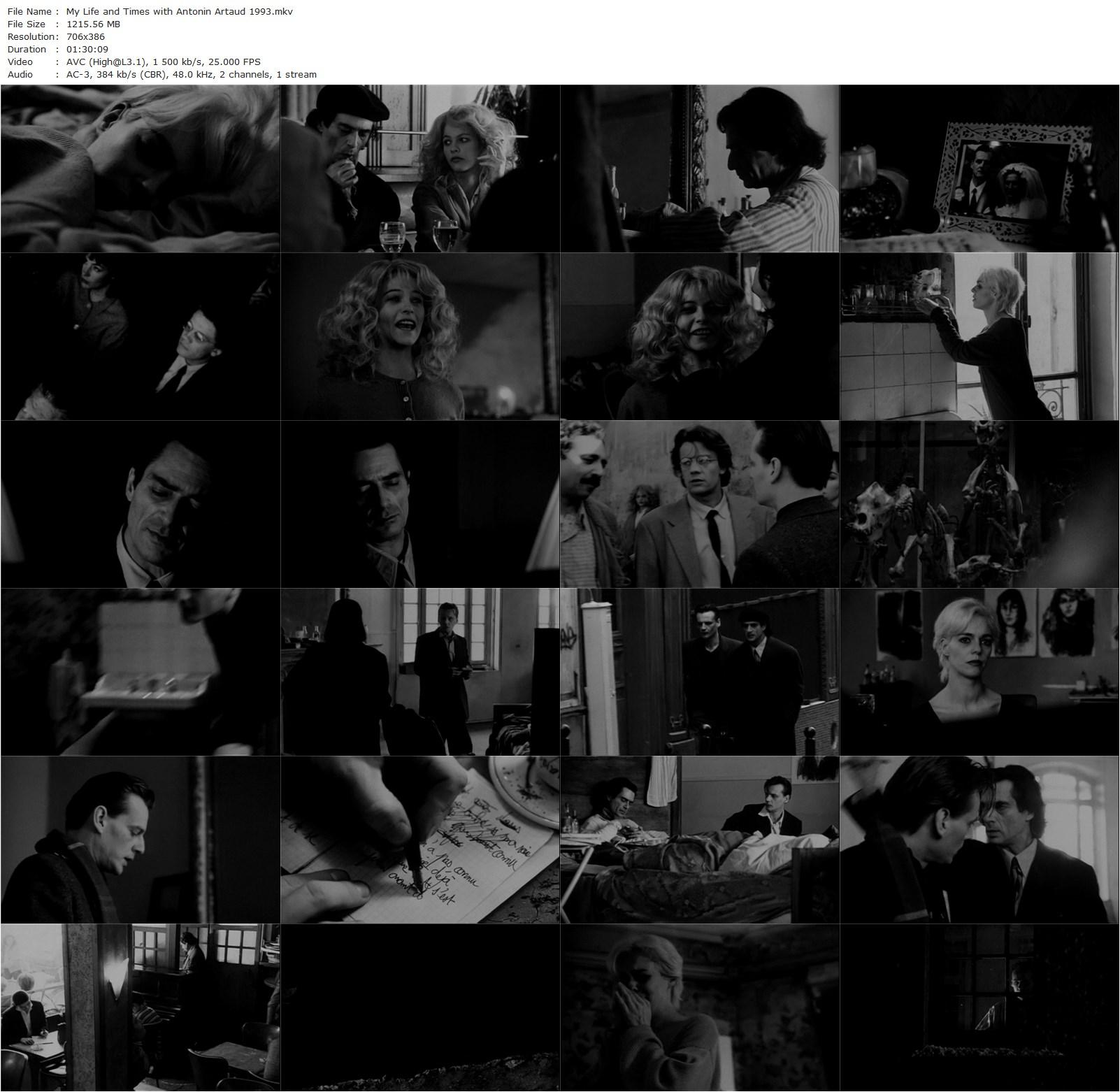 My Life and Times with Antonin Artaud / En compagnie d’Antonin Artaud (1993) Gérard Mordillat, Sami Frey, Marc Barbé, Julie Jézéquel-poster