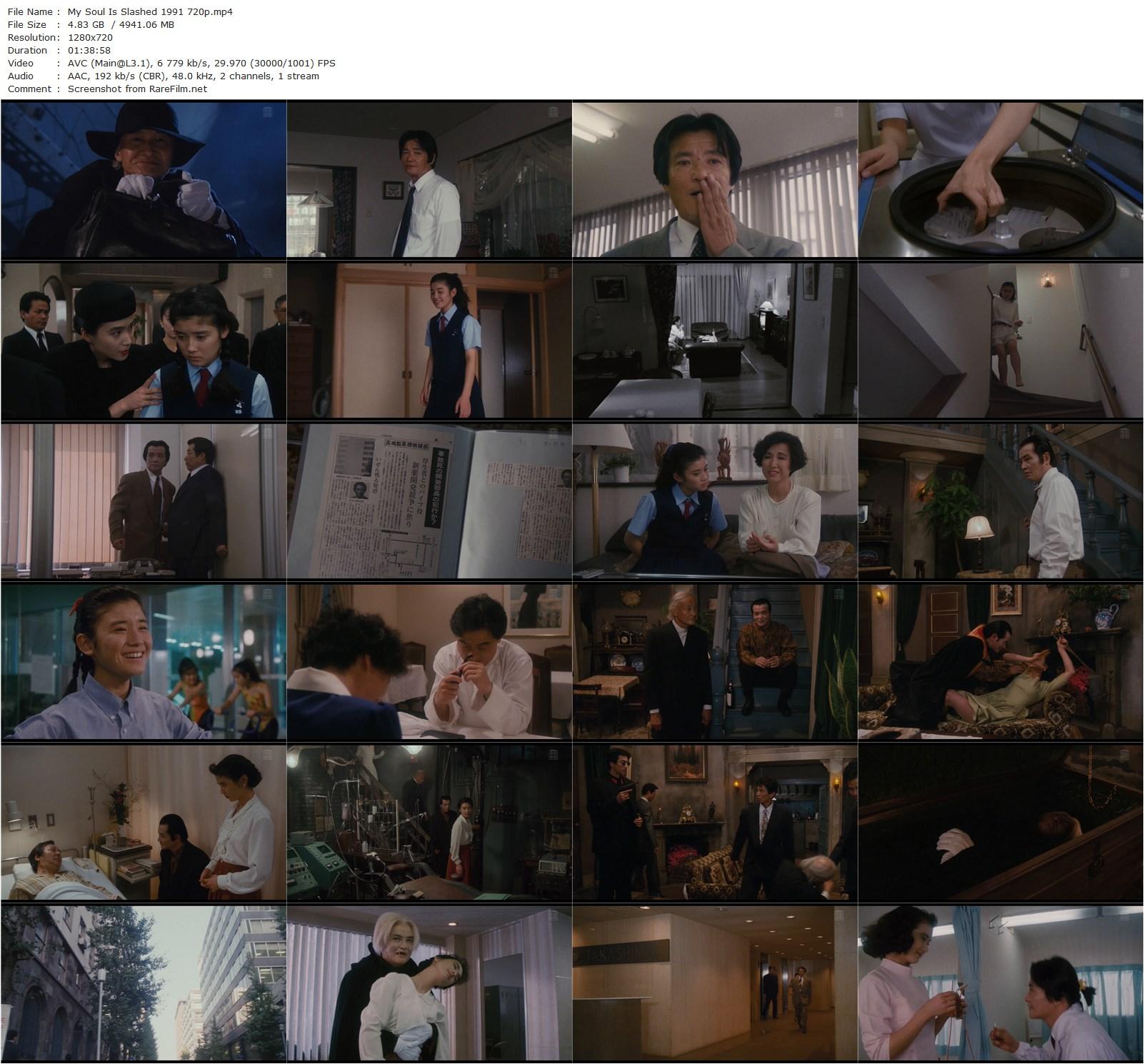 My Soul Is Slashed (1991) Shûsuke Kaneko, Ken Ogata, Hideyo Amamoto, Nina Blake-poster