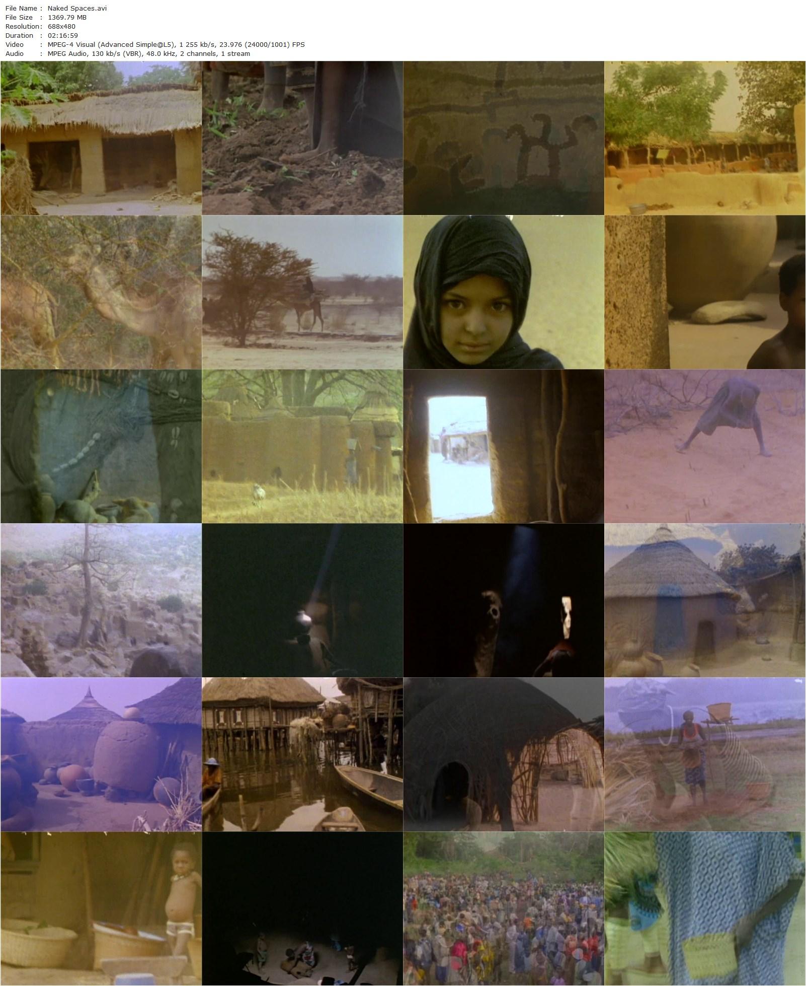 Naked Spaces: Living Is Round (1985) T. Minh-ha Trinh, Barbara Christian, Linda Peckham-poster