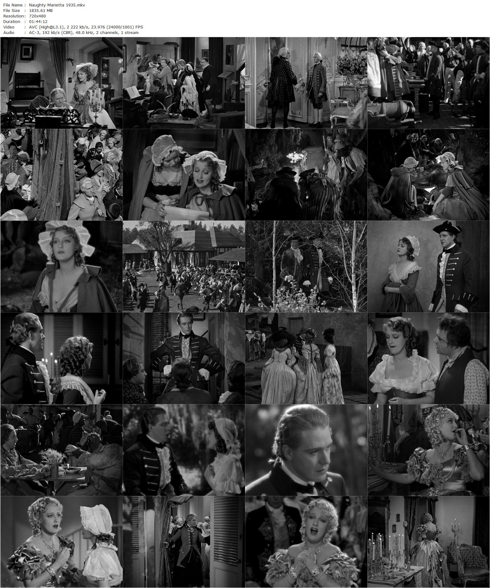 Naughty Marietta (1935) Robert Z. Leonard, Jeanette MacDonald, Nelson Eddy, Frank Morgan-poster