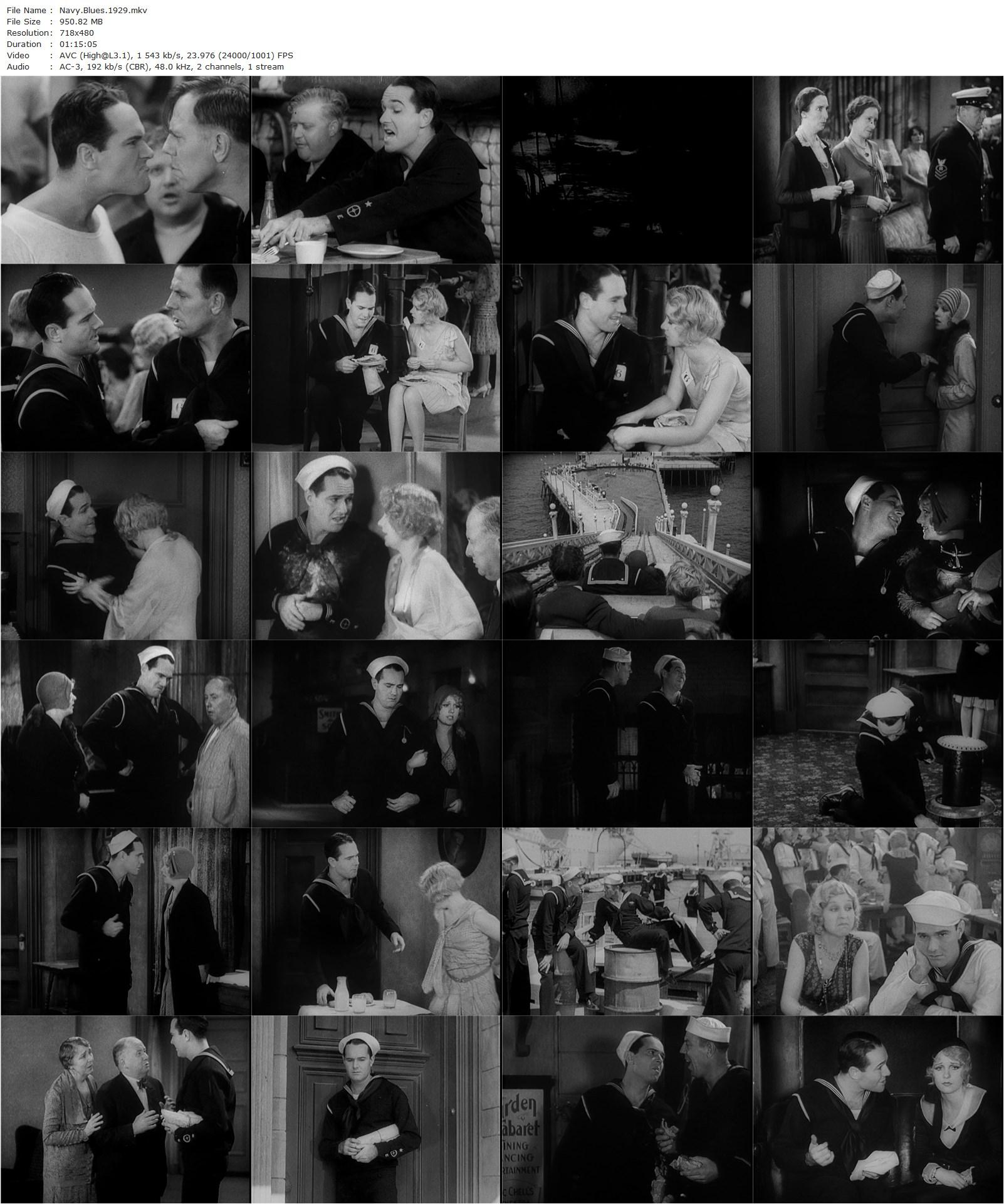 Navy Blues (1929) Clarence Brown, William Haines, Anita Page, Karl Dane-poster