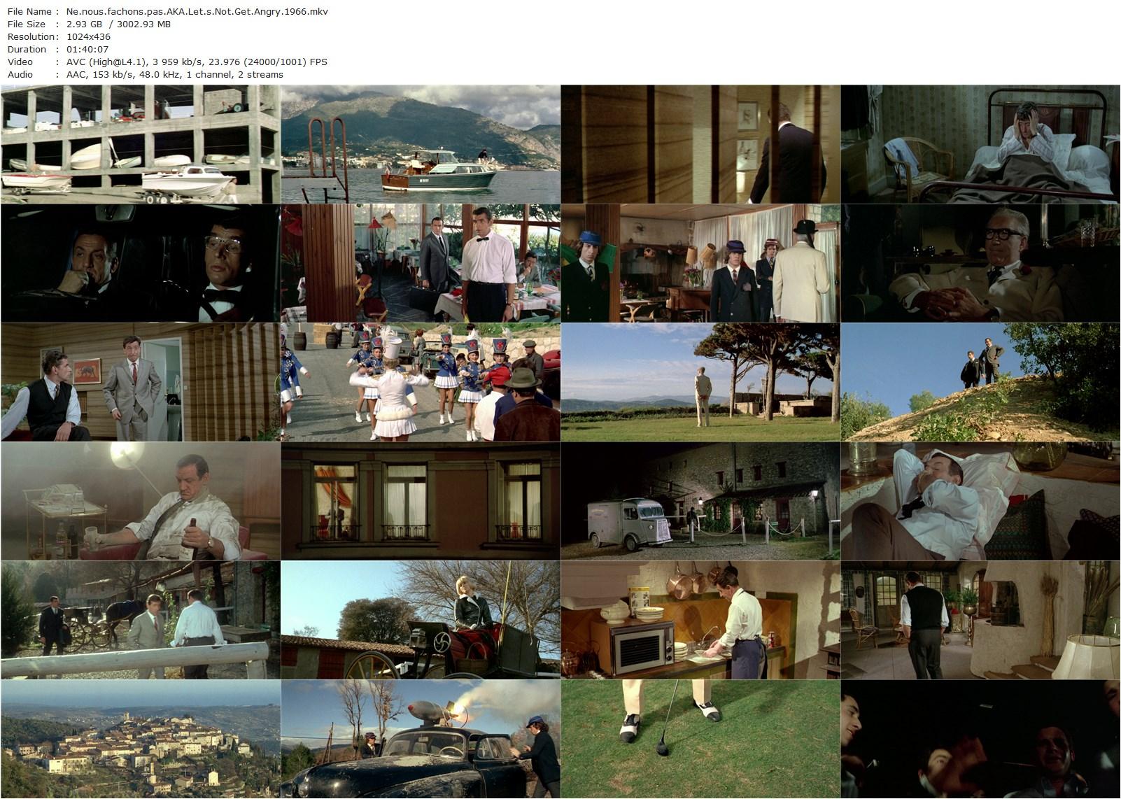 Let’s Not Get Angry AKA Ne nous fâchons pas (1966) Georges Lautner, Lino Ventura, Mireille Darc, Jean Lefebvre-poster