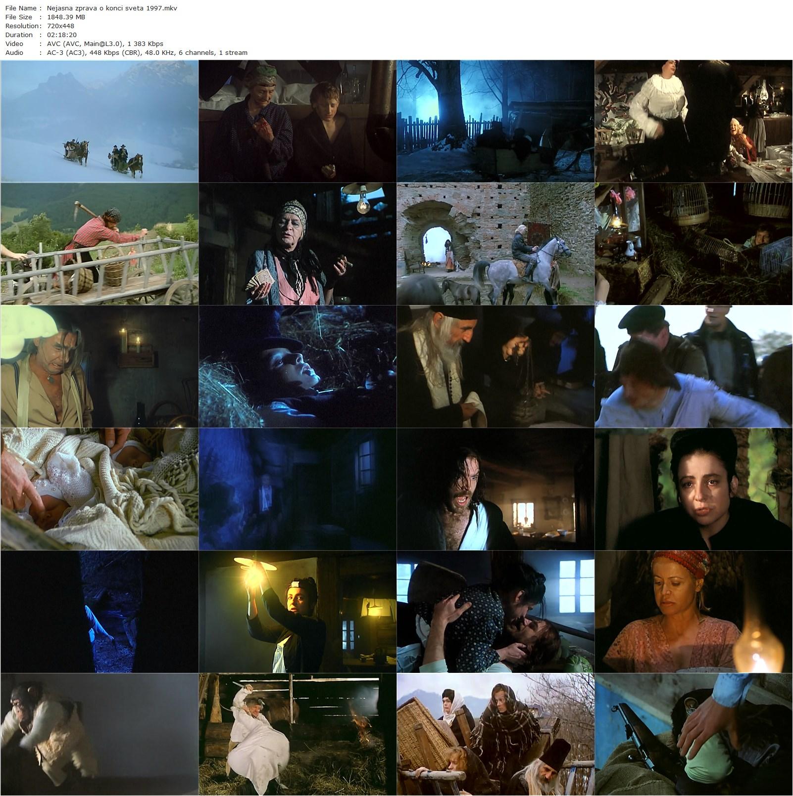 An Ambiguous Report About the End of the World AKA Nejasná zpráva o konci sveta (1997) Juraj Jakubisko, Deana Horváthová, Milan Bahúl, Joachim Kemmer-poster