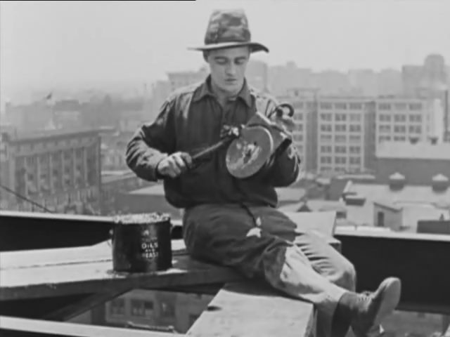 Never Weaken (1921) Fred C. Newmeyer, Harold Lloyd, Mildred Davis, Roy Brooks, Short, Comedy, Thriller-poster