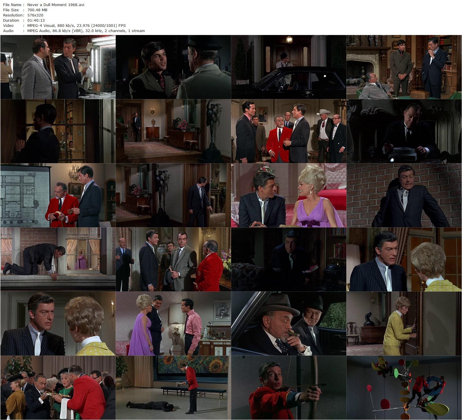 Never a Dull Moment (1968) Jerry Paris, Dick Van Dyke, Edward G. Robinson, Dorothy Provine-poster