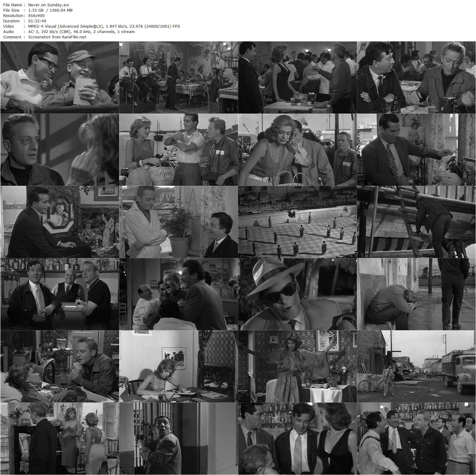 Never on Sunday / Pote tin Kyriaki (1960) Jules Dassin, Melina Mercouri, Giorgos Foundas-poster