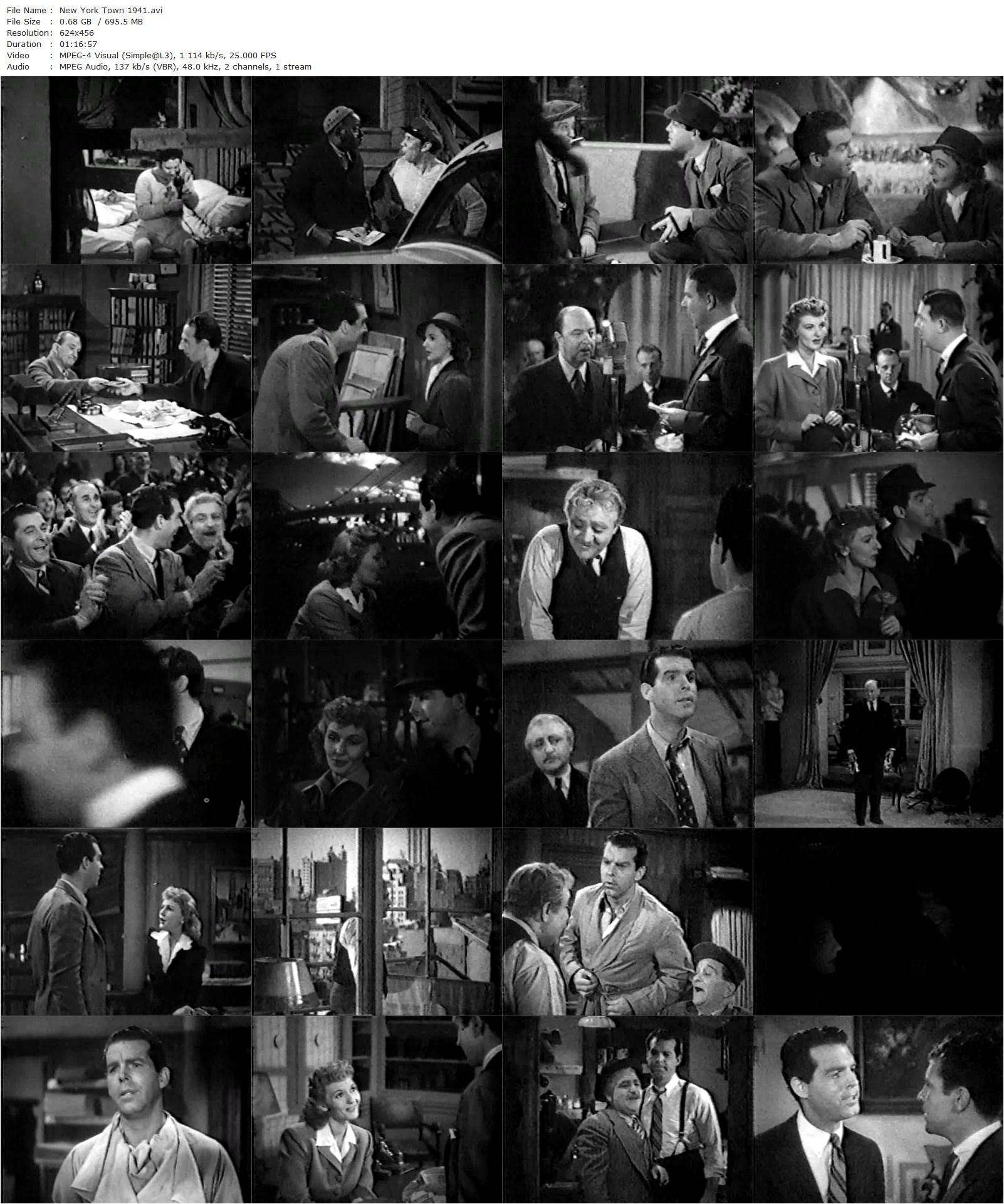 New York Town (1941) Charles Vidor, Fred MacMurray, Mary Martin, Robert Preston-poster