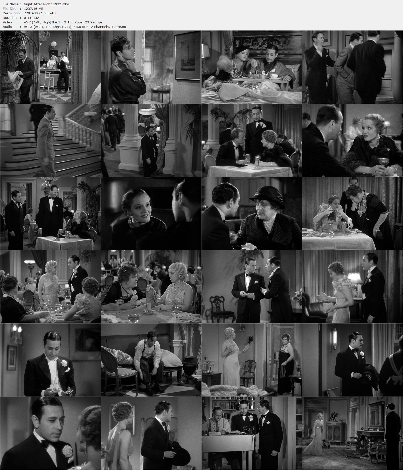 Night After Night (1932) Archie Mayo, George Raft, Constance Cummings, Wynne Gibson, Comedy, Drama-poster