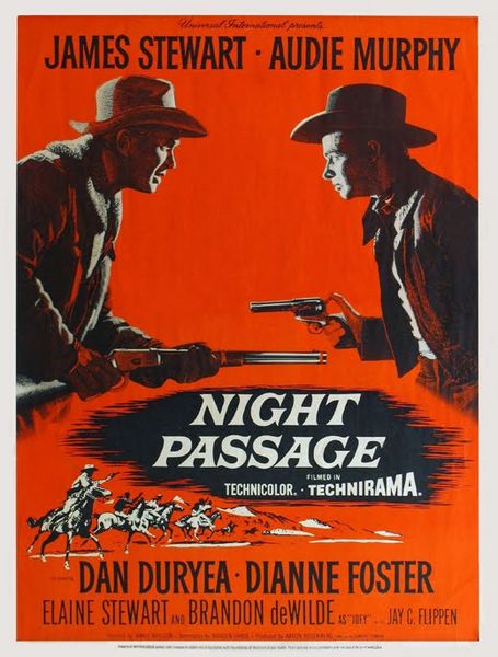 Night Passage (1957) James Neilson, James Stewart, Audie Murphy, Dan Duryea, Action, Adventure, Drama, Western