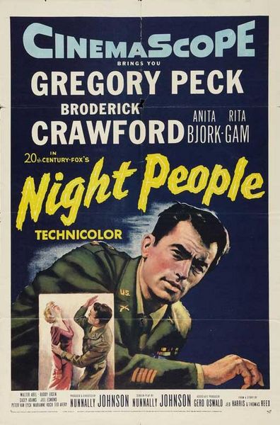 Night People (1954) Nunnally Johnson, Gregory Peck, Broderick Crawford, Anita Björk, Adventure, Crime, Mystery