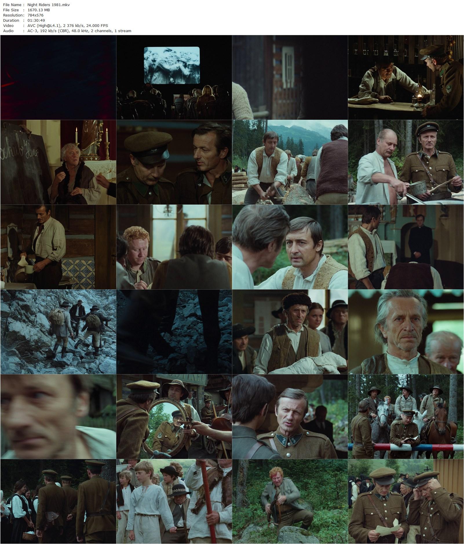 Night Riders / Nocní jazdci (1981) Martin Hollý, Radoslav Brzobohatý, Michal Docolomanský, Sona Valentová-poster