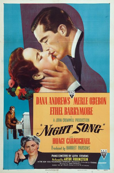 Night Song (1947) John Cromwell, Dana Andrews, Merle Oberon, Ethel Barrymore, Drama, Romance, Music