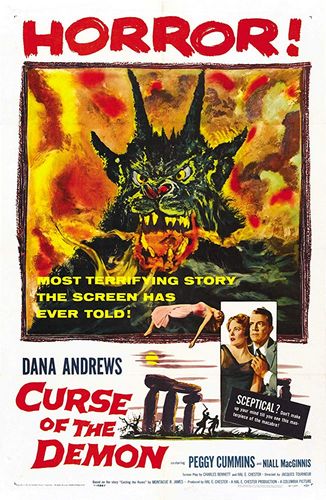 Night of the Demon (1957) Jacques Tourneur, Dana Andrews, Peggy Cummins, Niall MacGinnis