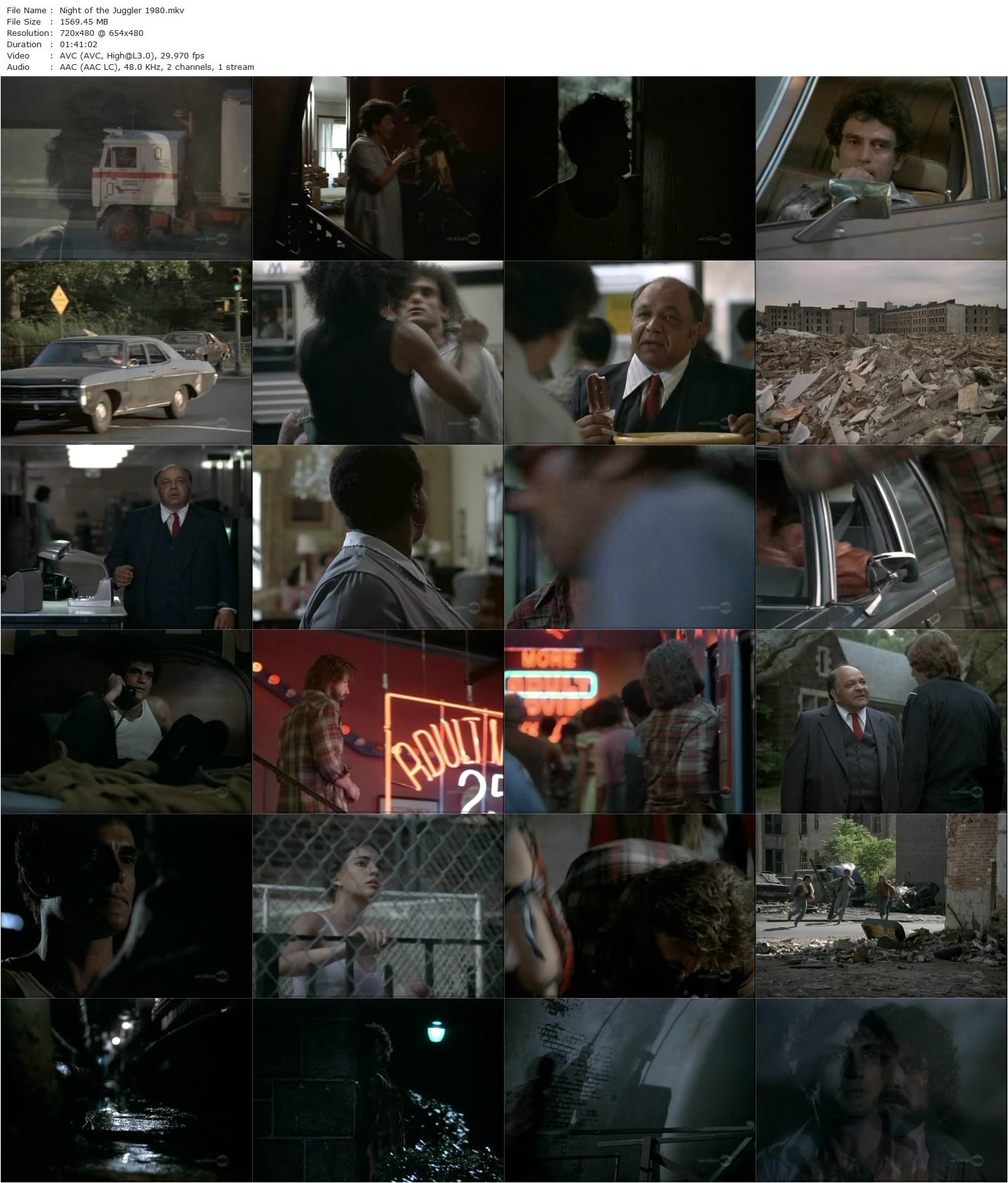 Night of the Juggler (1980) Robert Butler, Sidney J. Furie, James Brolin, Cliff Gorman, Richard S. Castellano-poster