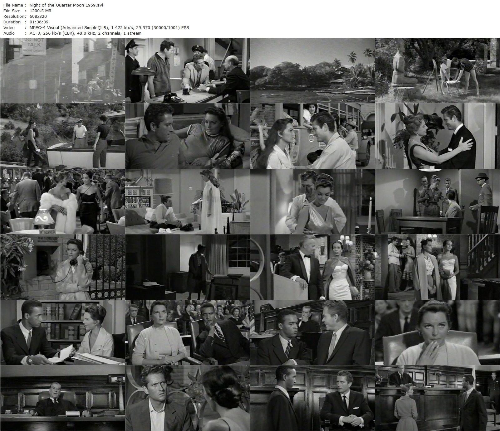 Night of the Quarter Moon (1959) Hugo Haas, Julie London, John Drew Barrymore, Anna Kashfi-poster