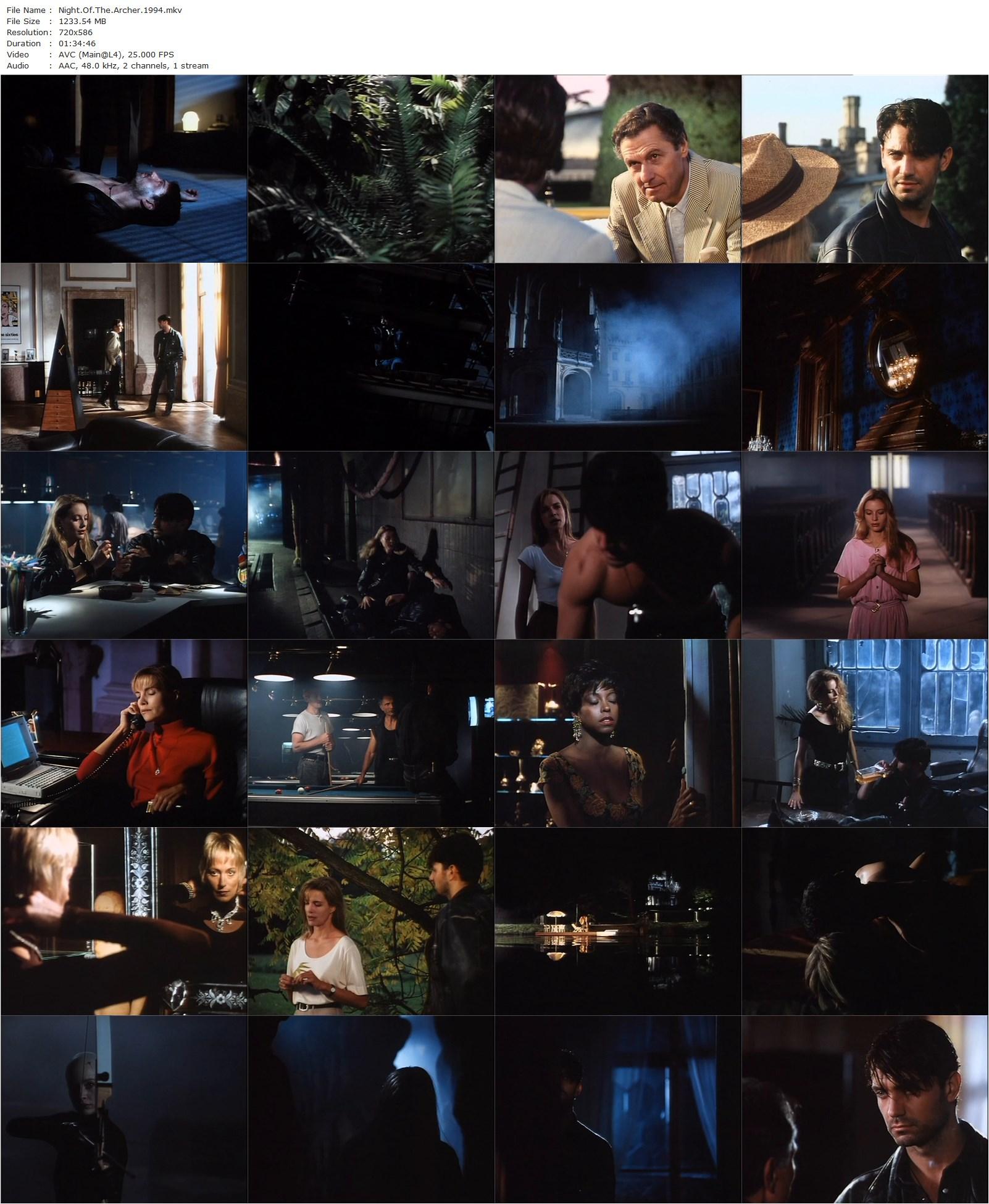 Night of the Archer (1994) Paul Nicholas, Vladimir Oktavec, Avital Dicker, Barbara Carrera-poster