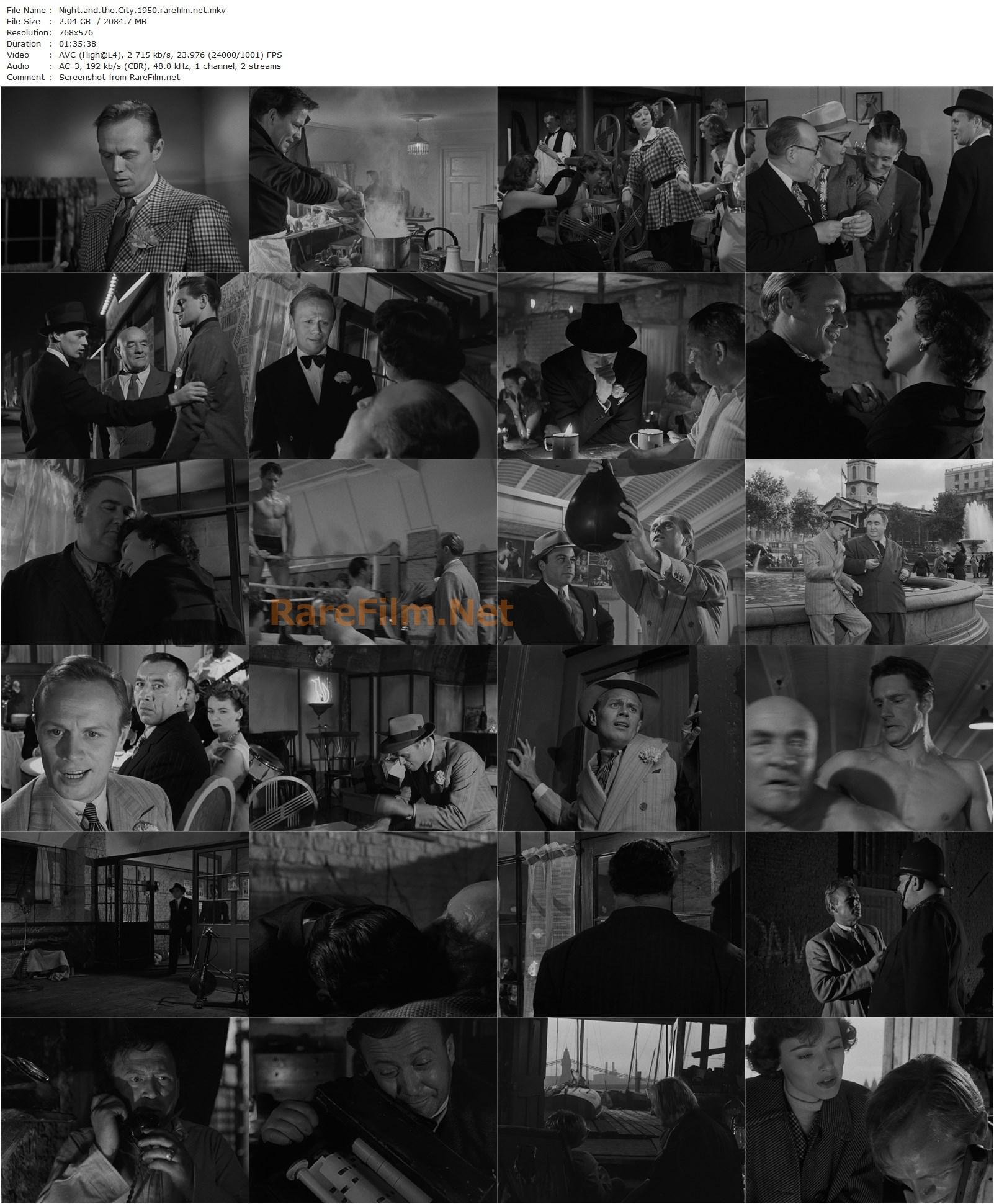 Night and the City (1950) Jules Dassin, Richard Widmark, Gene Tierney, Googie Withers-poster