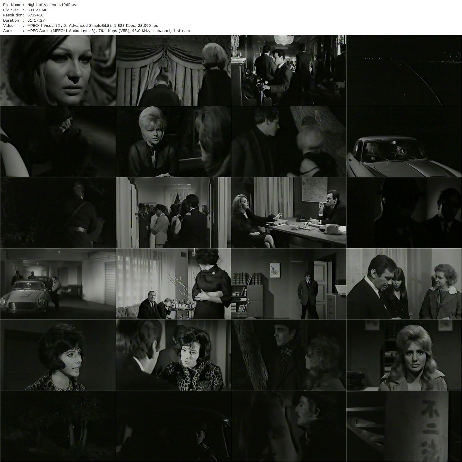 Night of Violence AKA Le notti della violenza (1965) Roberto Mauri, Alberto Lupo, Marilù Tolo, Lisa Gastoni-poster