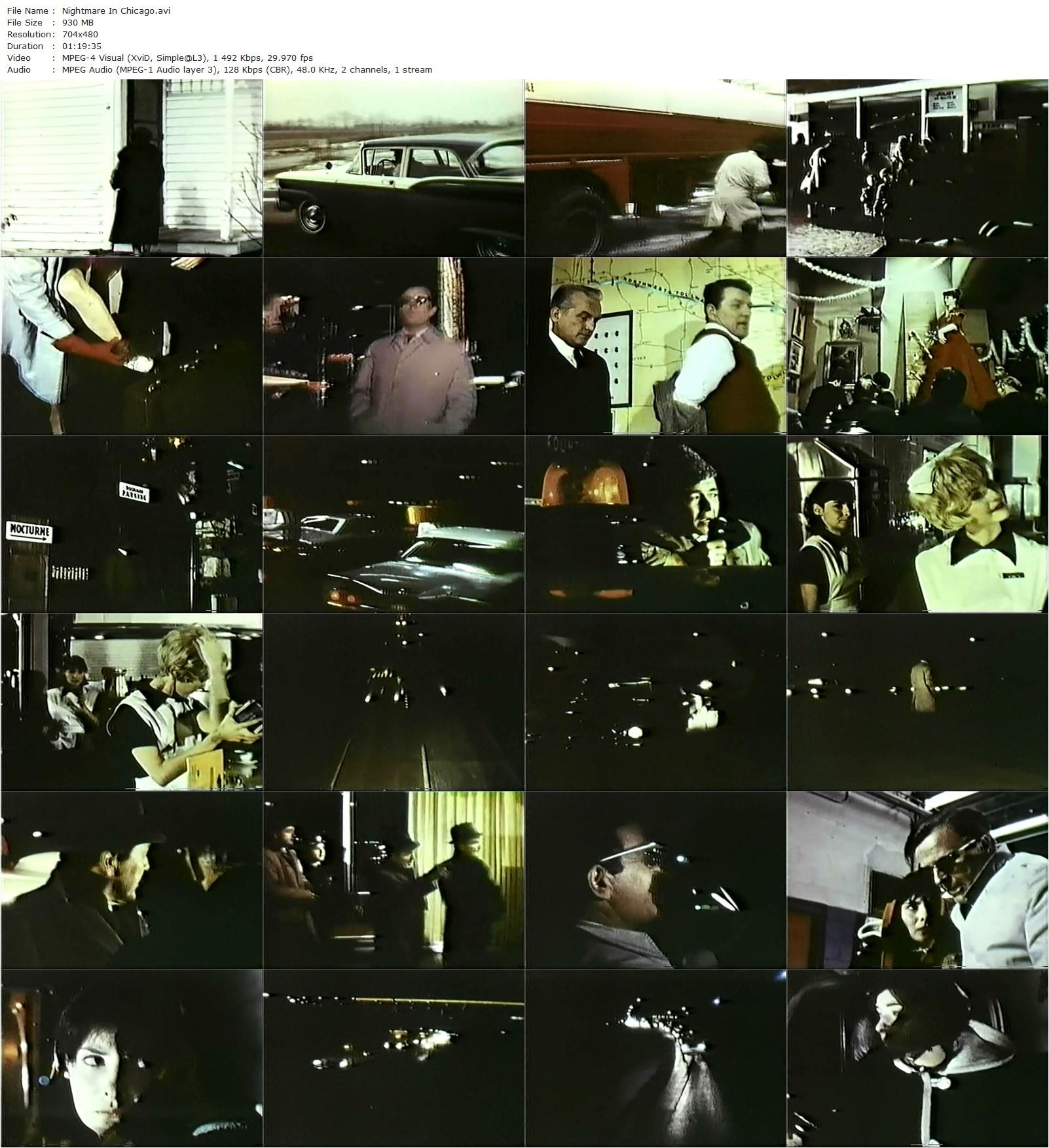 Nightmare in Chicago (1964) Robert Altman, Andrew Duggan, Charles McGraw, Michael Murphy-poster