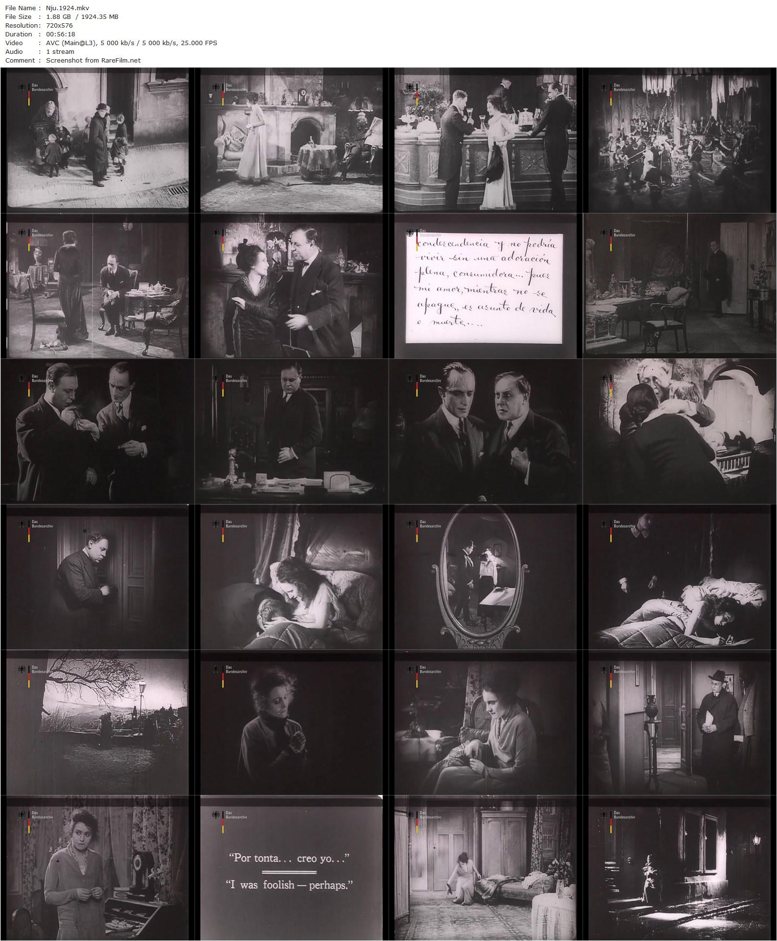 Husbands or Lovers / Nju – Eine unverstandene Frau (1924) Paul Czinner, Elisabeth Bergner, Emil Jannings, Conrad Veidt-poster