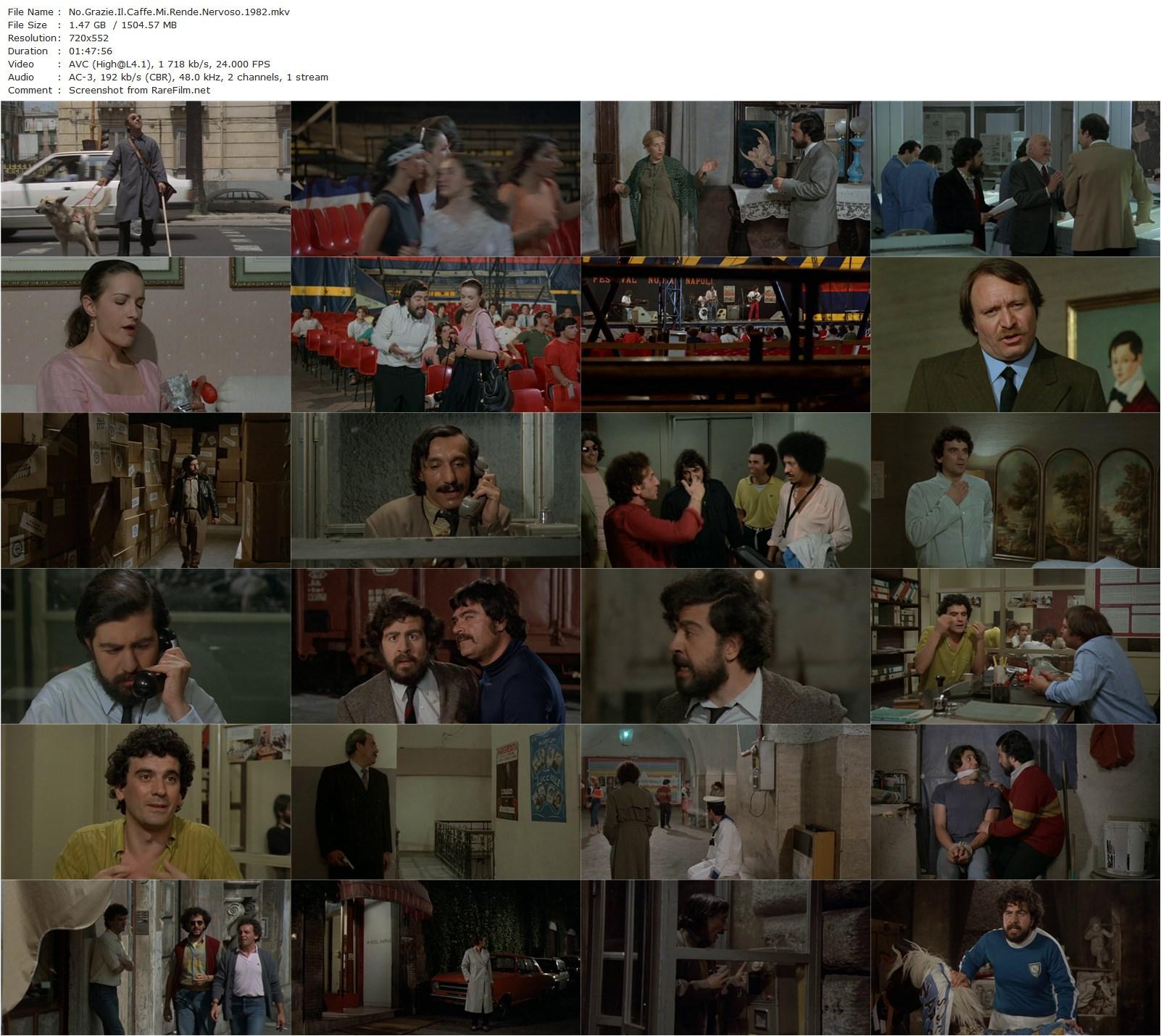 No Thanks, Coffee Makes Me Nervous / No grazie, il caffè mi rende nervoso (1982) Lodovico Gasparini, Lello Arena, Maddalena Crippa, Massimo Troisi-poster