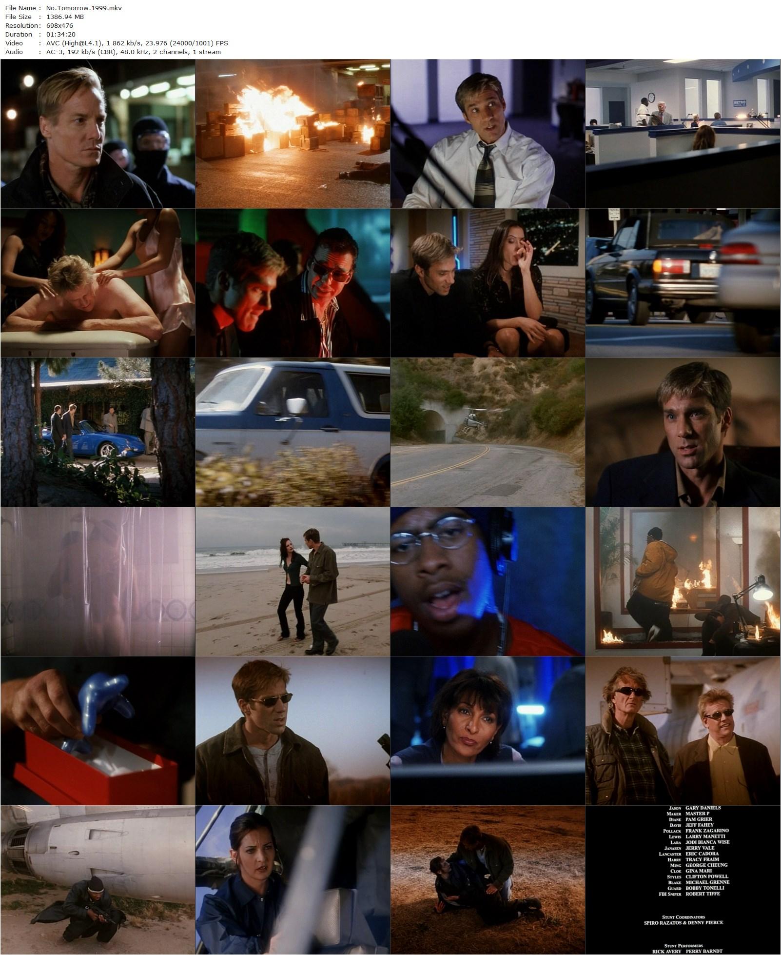 No Tomorrow (1999) Master P, Gary Busey, Gary Daniels-poster