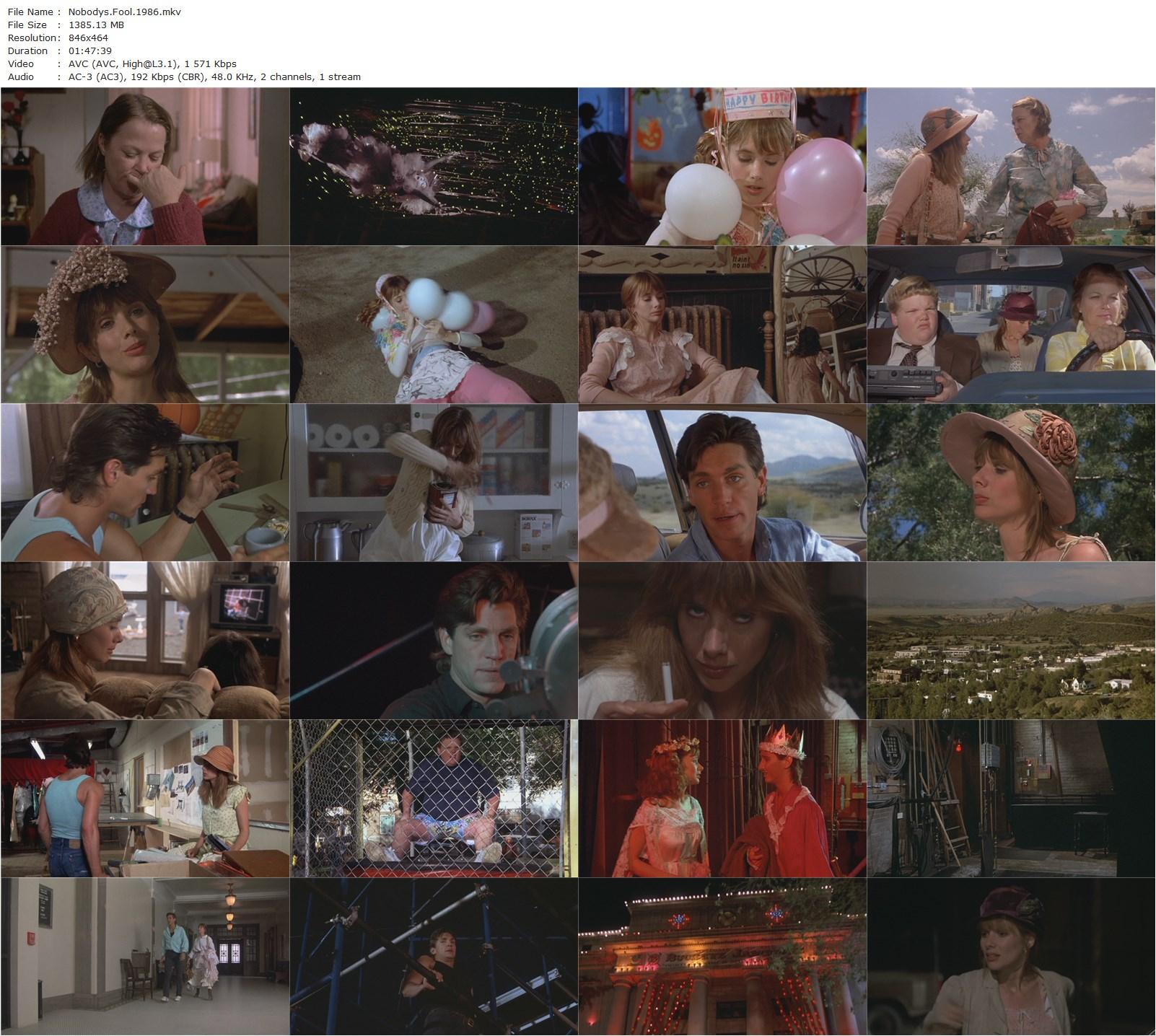 Nobodys Fool (1986) Evelyn Purcell, Rosanna Arquette, Eric Roberts, Mare Winningham-poster