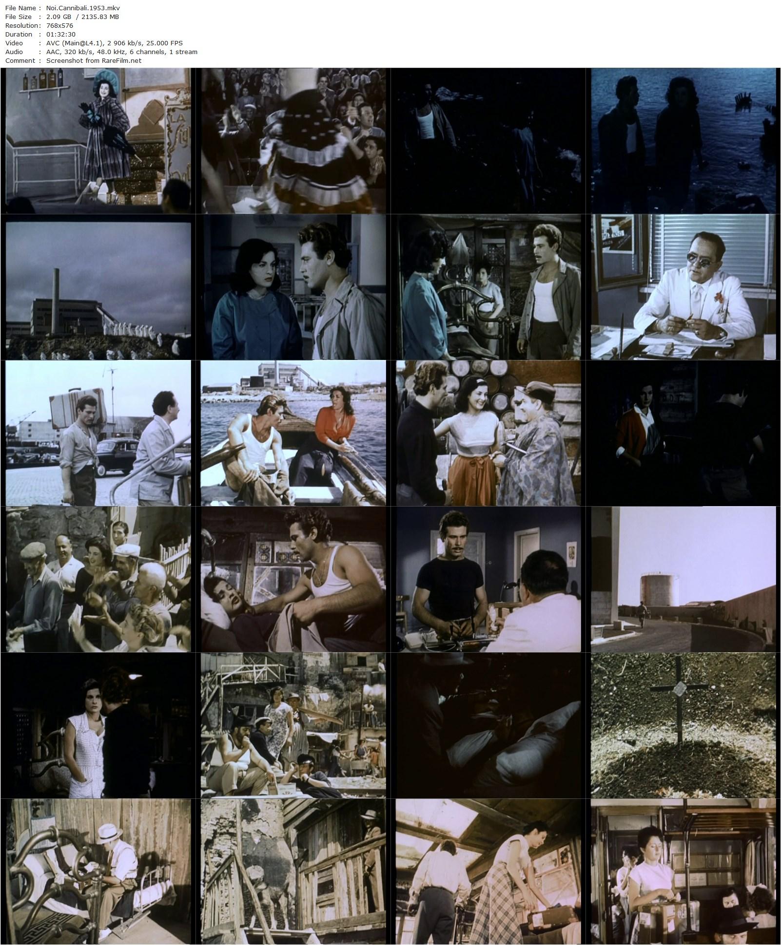 Noi cannibali (1953) Antonio Leonviola, Folco Lulli, Silvana Pampanini, Vincenzo Musolino-poster