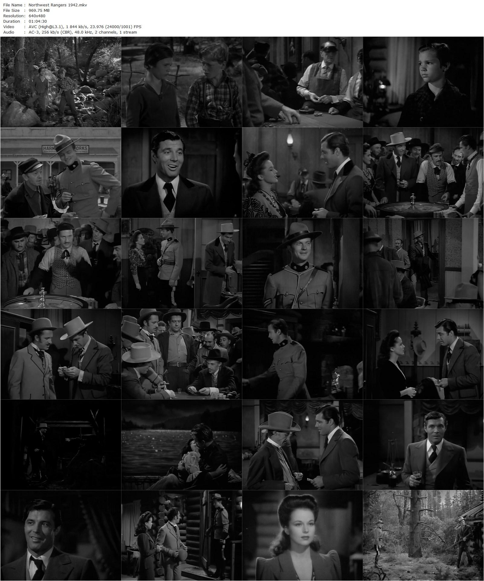 Northwest Rangers (1942) Joseph M. Newman, James Craig, William Lundigan, Patricia Dane-poster