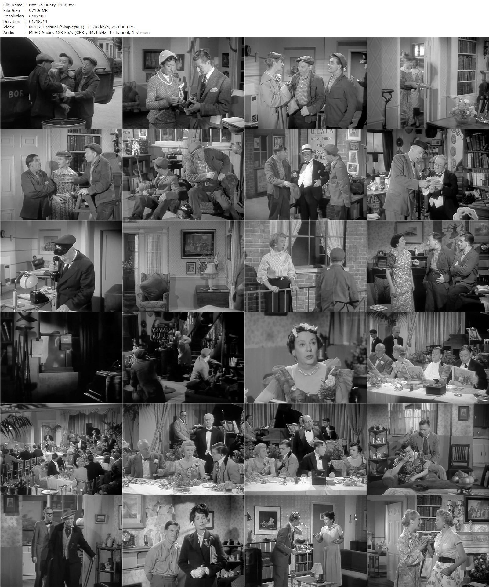 Not So Dusty (1956) Maclean Rogers, Bill Owen, Joy Nichols, Leslie Dwyer-poster