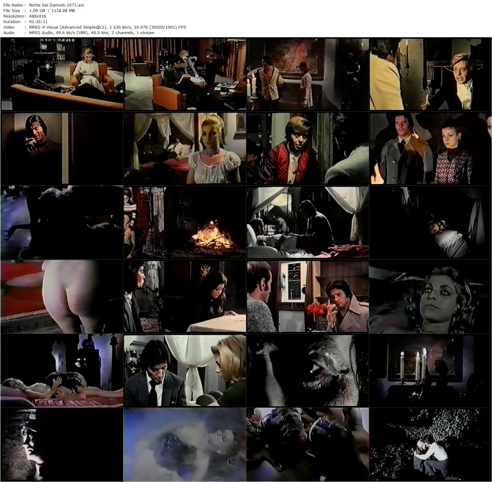 Night of the Damned AKA La notte dei dannati (1971) Filippo Walter Ratti, Pierre Brice, Patrizia Viotti, Angela De Leo-poster