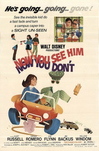 Now You See Him, Now You Don’t (1972) Robert Butler, Kurt Russell, Cesar Romero, Joe Flynn