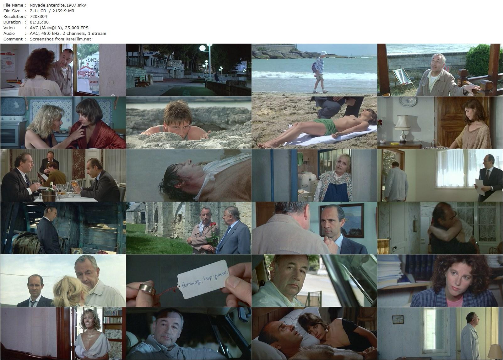 Widow’s Walk / Noyade interdite (1987) Pierre Granier-Deferre, Philippe Noiret, Guy Marchand, Elizabeth Bourgine-poster