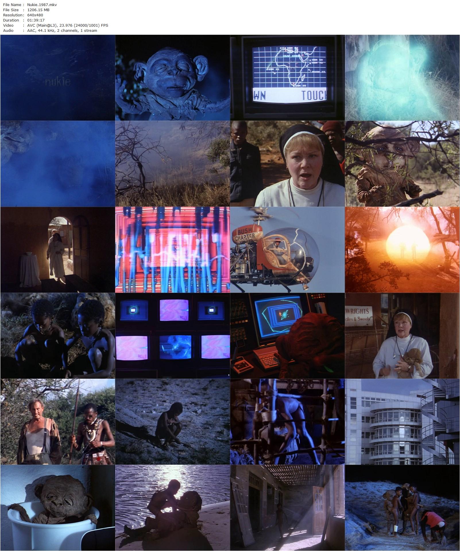 Nukie (1987) Sias Odendaal, Michael Pakleppa, Glynis Johns, Steve Railsback, Ronald France-poster