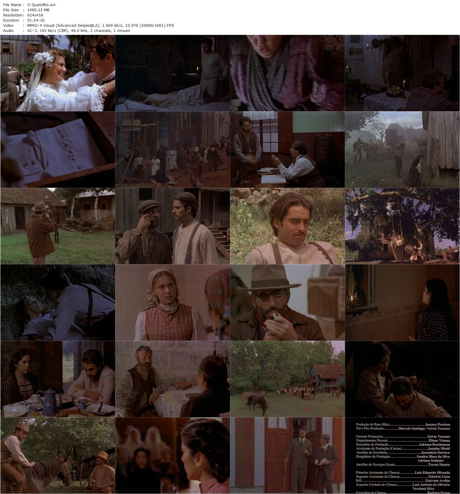 The Quartet AKA O Quatrilho (1995) Fábio Barreto, Glória Pires, Patricia Pillar, Alexandre Paternost-poster