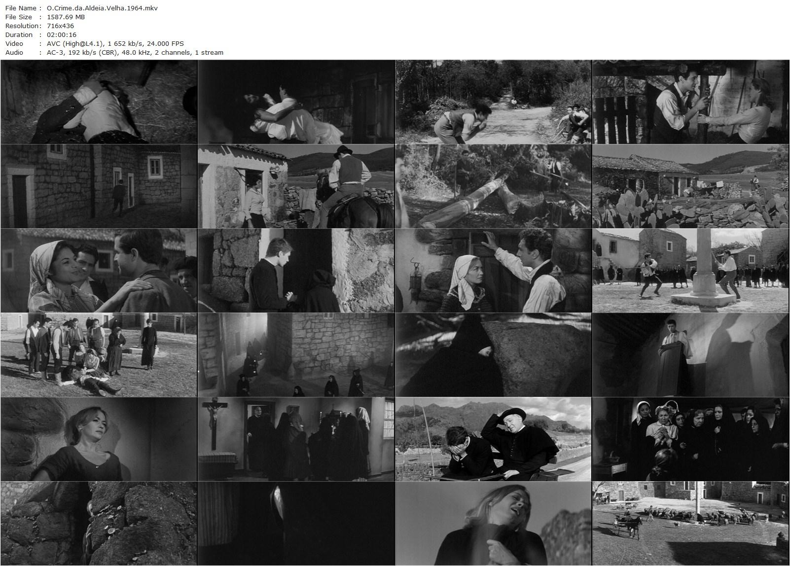 O Crime da Aldeia Velha (1964) Manuel Guimarães, Clara D’Ovar, Alma Flora, Lídia Franco-poster