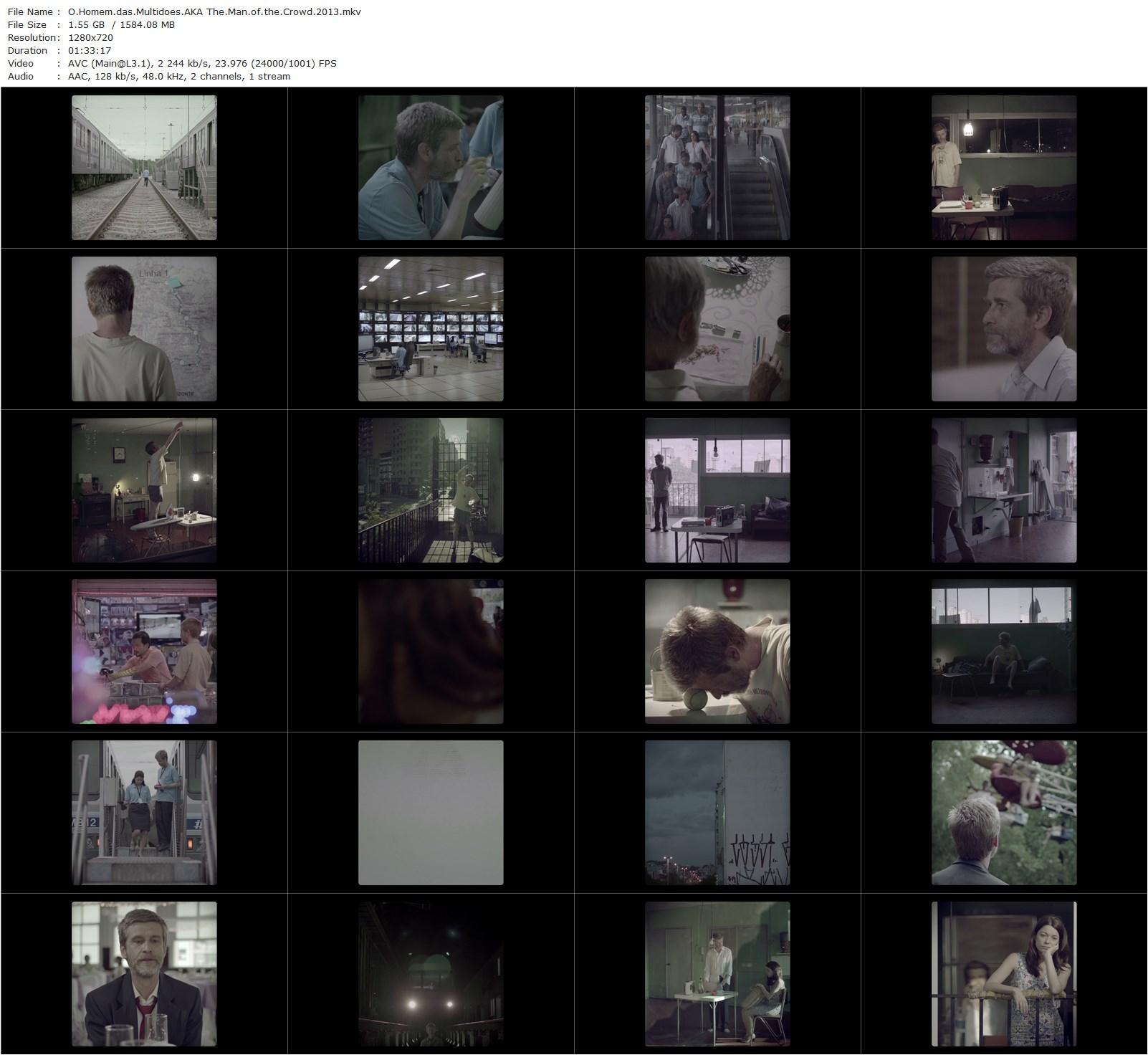 The Man of the Crowd / O Homem das Multidões (2013) Marcelo Gomes, Cao Guimarães, Paulo André, Sílvia Lourenço, Jean-Claude Bernardet-poster