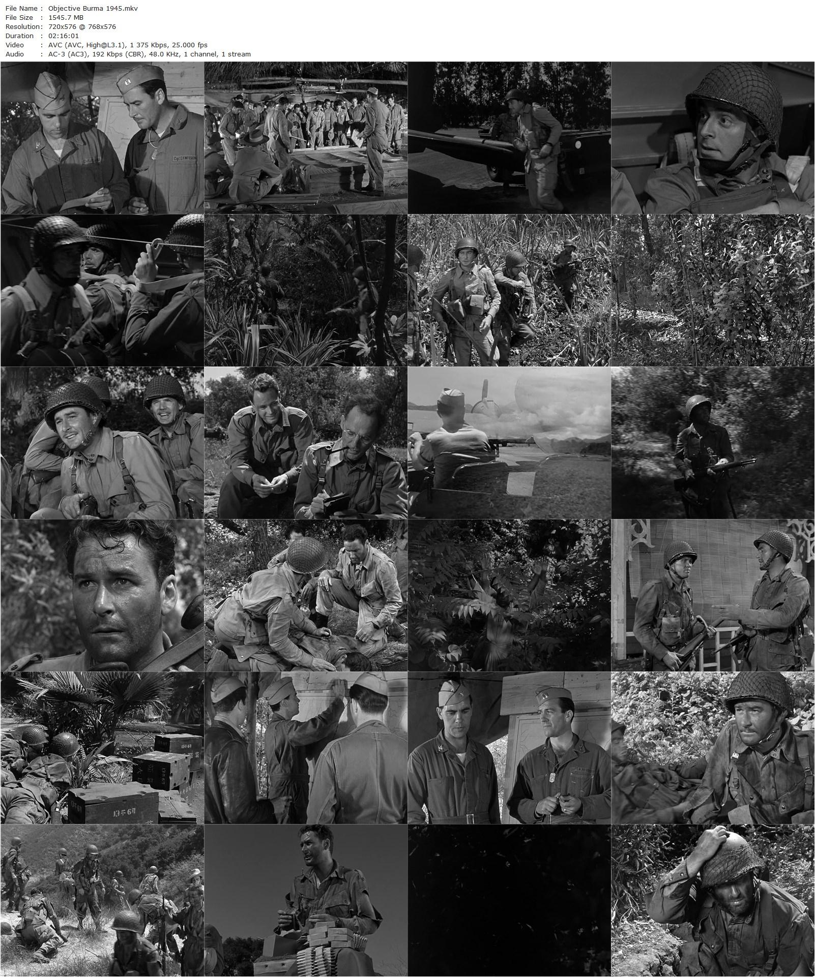 Objective, Burma! (1945) Raoul Walsh, Errol Flynn, James Brown, William Prince-poster